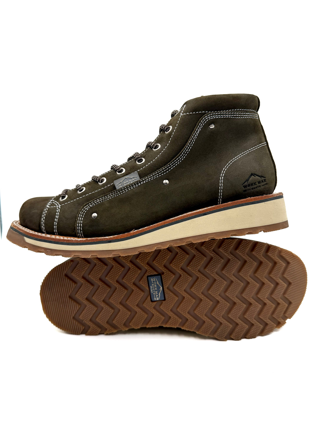 BOTIN RETRO VERDE MILITAR